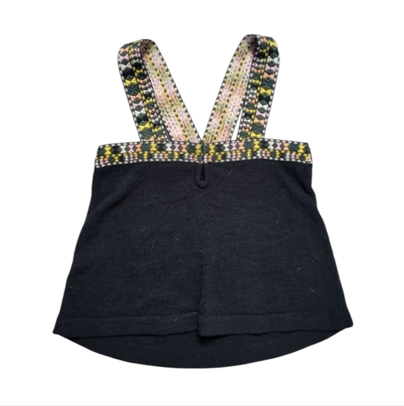 NWT Madewell Embroidered Neckline Strappy Swing Sweater Tank Top Boho XXS - Picture 5 of 11